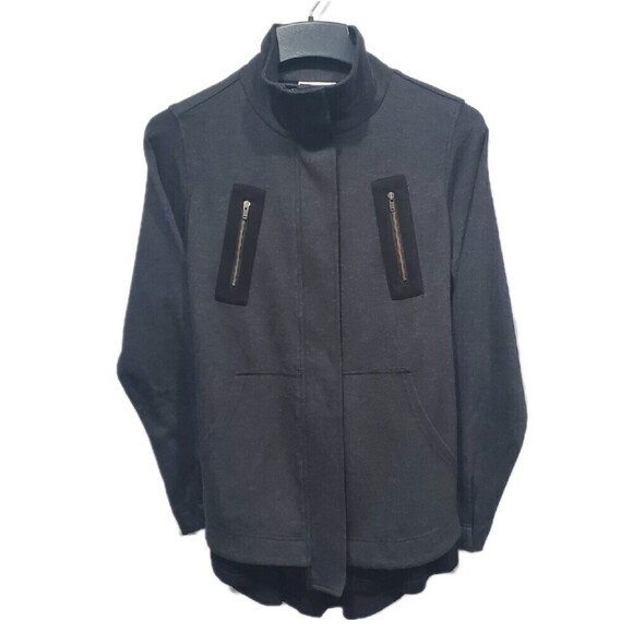 Cabi Love, Carol Collection Gray Mesh Back Utility Jacket, Size XS - Picture 3 of 11